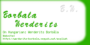 borbala werderits business card